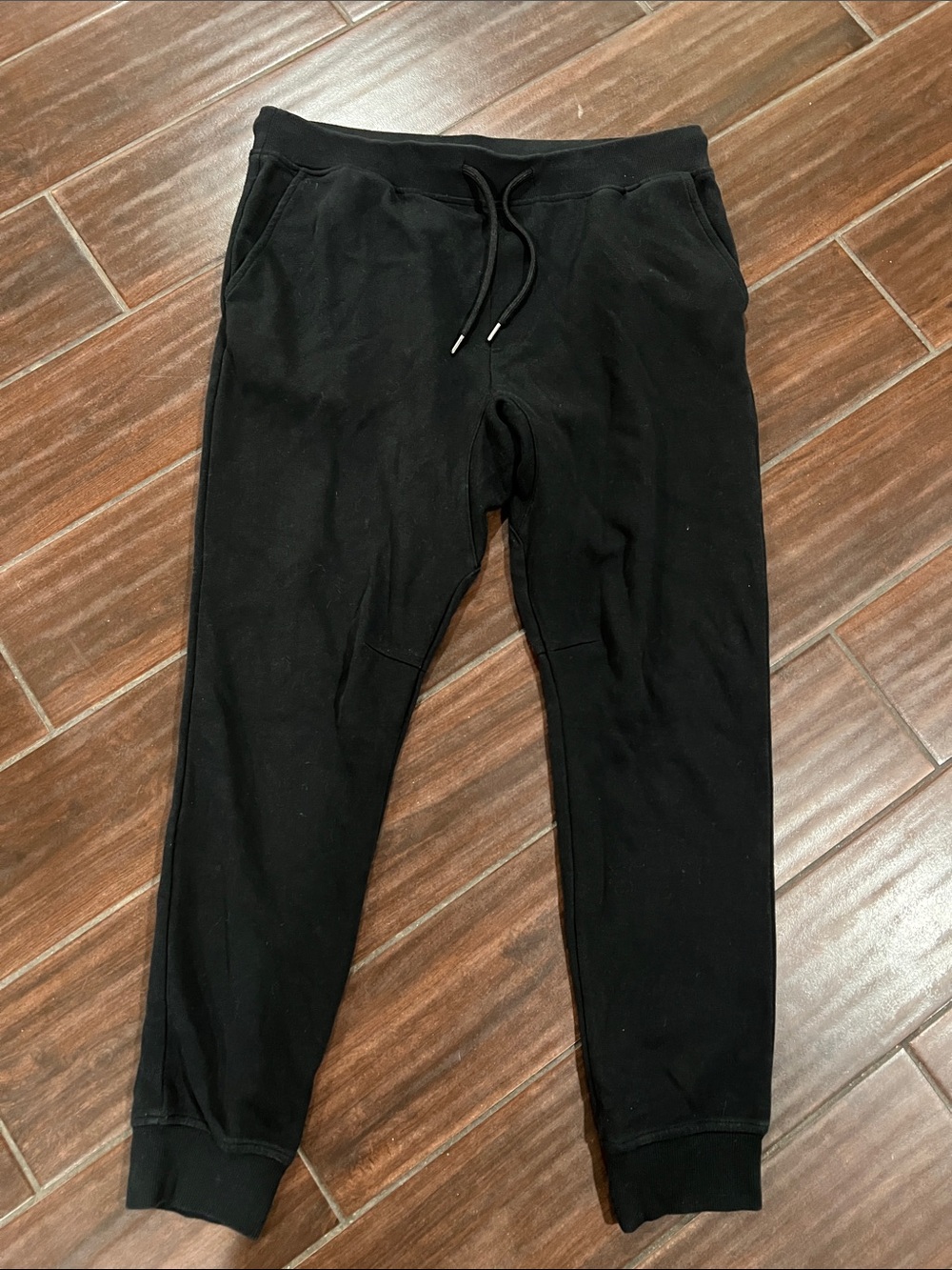 Original Use Black Men's Jogger Sweatpants with Drawstring